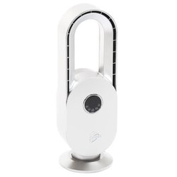 Bladeless table fan - FARELEK - SILENT-AIR ARCH - 45W - White and silv