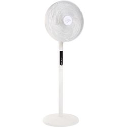ANELLO AIR-LIGHT - Ventilatore a piantana e soffiante bianco Ø40cm 70W