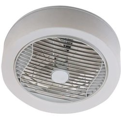 AIR-LIGHT CROWN - Ventilateur de plafond blanc Ø40cm 95W avec couronne