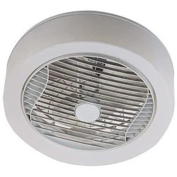 Luft - Lichtkrone - weißer Deckenventilator Ø40 cm 95W mit LED -Beleuc