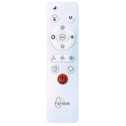 Luft - Lichtkrone - weißer Deckenventilator Ø40 cm 95W mit LED -Beleuc