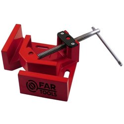 FARTOOLS PRO - Etau d angle en acier avec manivelle - Rouge - 150515