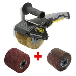 FARTOOLS Pack 615125: Renovator REX120C + spazzola flap e spazzola in 