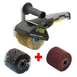 Fartools - Rex120c renovator + Abrasive Lanieres brush and synthetic f