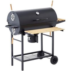 MIKE Holzkohlegrill - Grillfläche 71 x 35 cm