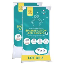 Juego de 2 protectores de colchón antiácaros para bebé - para moisés, 