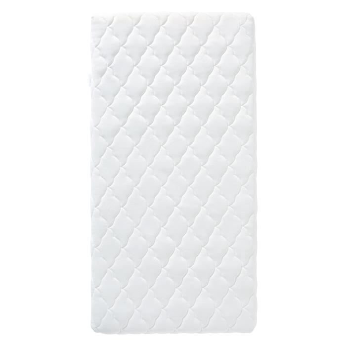 Bamboo Baby Mattress - 70x140x10 cm - Soft Viscose - Removable Cover -