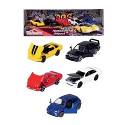 Schachtel mit 5 Majorette Youngster Freilaufautos aus den 1990er Jahre