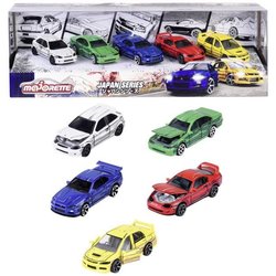 Doos met miniatuurvoertuigen - MAJORETTE - Japan Series - 5 metalen vo