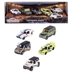 Majorette - Caja Castheads Magazine - 5 vehículos metálicos - Piezas d