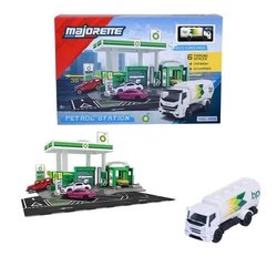 MAJORETTE - Majo BP Tankstelle + 1 Fahrzeug - ab 3 Jahren