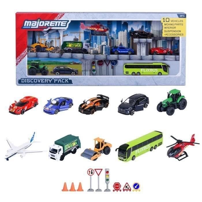 MAJORETTE - Majo Discovery Set 10 stuks - vanaf 3 jaar