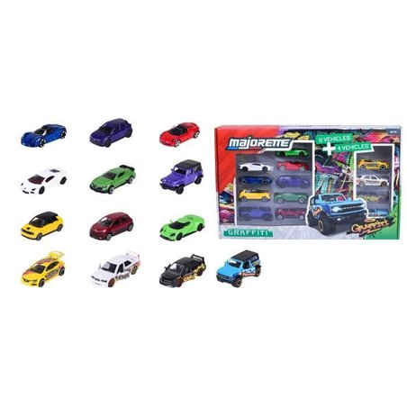 MAJORETTE - Majo SL Set 13Pcs Graffiti 9+4 Exclu - ab 3 Jahren