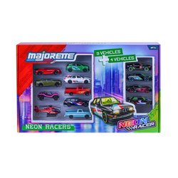 MAJORETTE - SL Neon Racer Set 13 Pcs - Des 3 ans