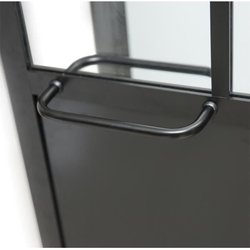 DUSCHKABINE 90X120X220 INDUSTRIAL STYLE SCHWARZ