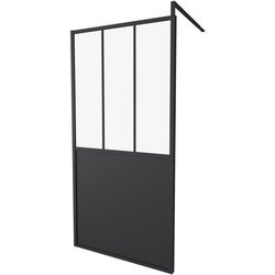 FESTWAND 100X200 INDUSTRIELLER STIL SCHWARZ