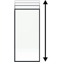 Feste Wand  GELCO  NUR Schwarz  90 x 210 / 266