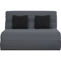 Banquette BZ NUAGE 3 places - Tissu Gris - Matelas SIMMONS - Couchage 