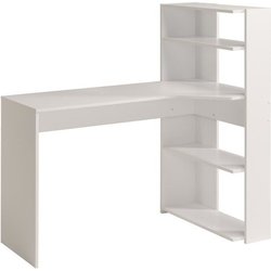 Bureau d angle contemporain PARISOT JUNE - Blanc - L 122 cm - 1 platea