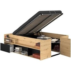 Odyssee Erwachsener Bett - 140 x 200 cm - mit hilfbarem Kofferraum - C