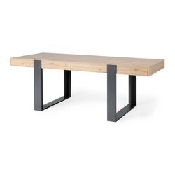 Esstisch - Craftsman Eiche und Shadow Grey Dekor - L 223,9 x T 93 x H 