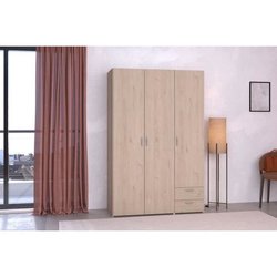 VARIA-Schrank  Dekor Eiche und Weiß  3 Türen  2 Schubladen  120,3 