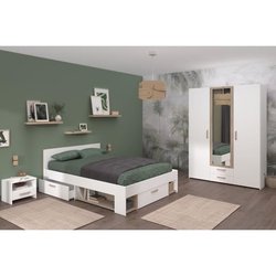 Komplettes Schlafzimmer für Erwachsene  DREAM  Bett 140 x 190/200 cm