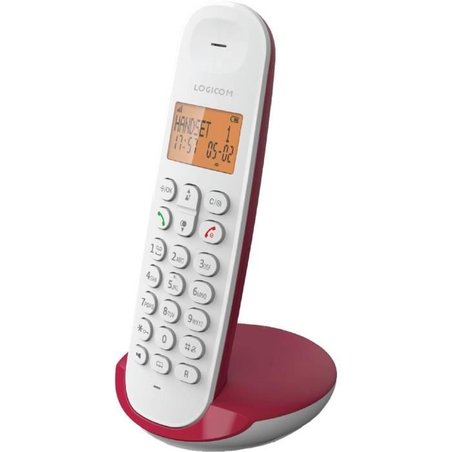 Teléfono inalámbrico fijo - LOGICOM - DECT ILOA 150 SOLO - Frambuesa -
