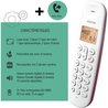 Teléfono inalámbrico fijo - LOGICOM - DECT ILOA 150 SOLO - Frambuesa -