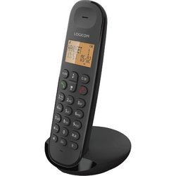 Fixed cordless telephone - LOGICOM - DECT ILOA 155T SOLO - Black - Wit