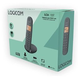 Fixed cordless telephone - LOGICOM - DECT ILOA 155T SOLO - Black - Wit