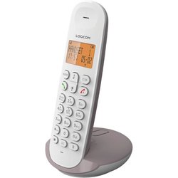 Téléphone fixe sans fil - LOGICOM - DECT ILOA 155T SOLO - Taupe - Avec