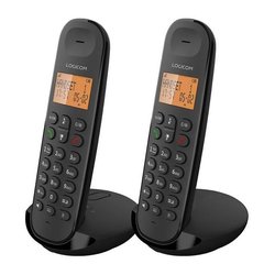 Telefono fisso cordless - LOGICOM - DECT ILOA 255T DUO - Nero - Con se