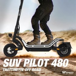Elektroroller - WISPEED - SUVPILOT 480 - 900 W max - 10   - 18 Ah 48 V