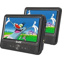 DJIX PVS906-50SM 9 portable DVD player - Double screen - 2 hour batter