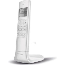 Logicom Luxia 150 Solo Schnurlostelefon mit Anrufbeantworter Weiß Grau