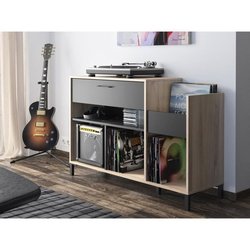 VINYL VINTAGE Platinum Möbel - Urban Style - Eiche Dekor - B 115 x T 4