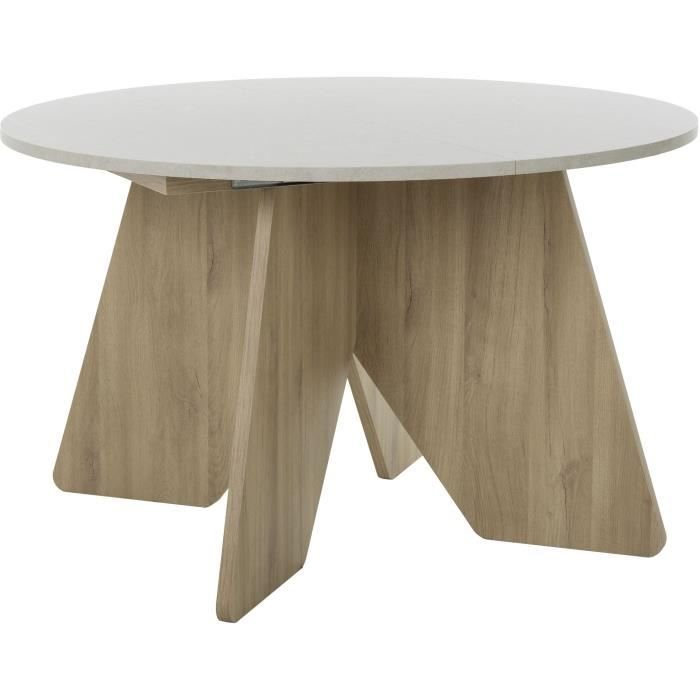 Esstisch - GALEO - Rund - 4/6 Sitzplätze - 120/160 x 120 x 74 cm - DIA