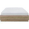 Bett mit Stauraum - TIDY - 140 x 190 cm - Eiche / Ecru - inklusive Lat