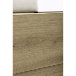 Bett mit Stauraum - TIDY - 140 x 190 cm - Eiche / Ecru - inklusive Lat