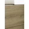 Bett mit Stauraum - TIDY - 140 x 190 cm - Eiche / Ecru - inklusive Lat