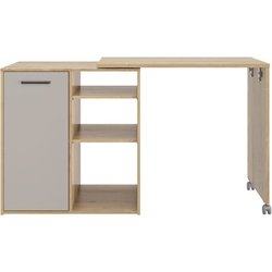 ALPAGA - Ilot central pivotant - 1 porte - 156 x 60 x 88 cm - Chene Si