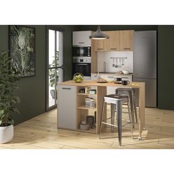 ALPAGA  Drehinsel  1 Tür  156 x 60 x 88 cm  Eiche Silva / Grege  