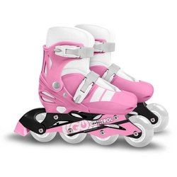 Verstellbare Inlineskates - STAMP - SKIDS CONTROL - Größe 30-33 - Rosa