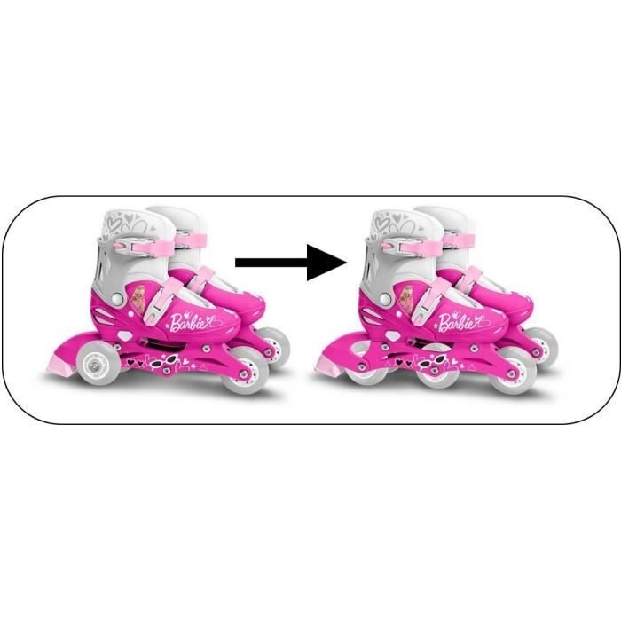 STAMP - Pattini in linea due in uno a 3 ruote - Barbie