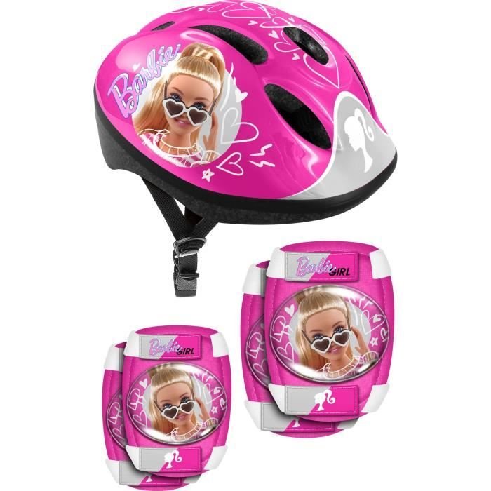 TIMBRO - Casco + Gomiti/ginocchiere - Barbie