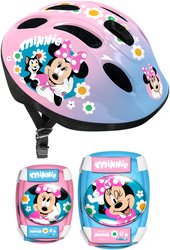 Minnie Mouse helm en elleboog-/kniebeschermers set - MN432507 - 50/56 