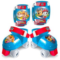 Set pattini a rotelle e gomitiere/ginocchia - regolabili dal 23 al 27 