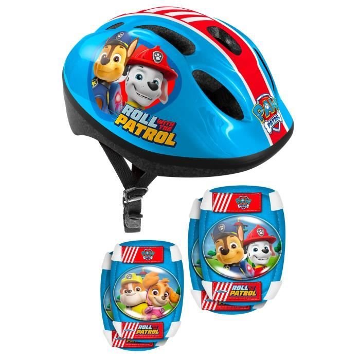 Set casco e gomitiere/ginocchiere - 50/56 cm - PAT PATROUILLE - PA4505