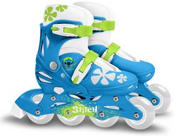 Patins em linha ajustáveis - STITCH - Infantil - Azul - Tamanho 30-33